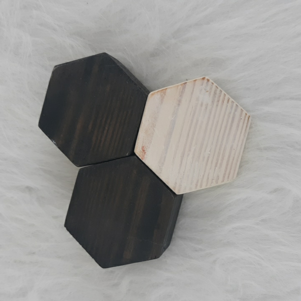 Rustic Handcrafted LED Candle Set - Picture 3 of 3